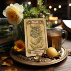Botanica Oculta tarot card close-up with botanical illustration KING