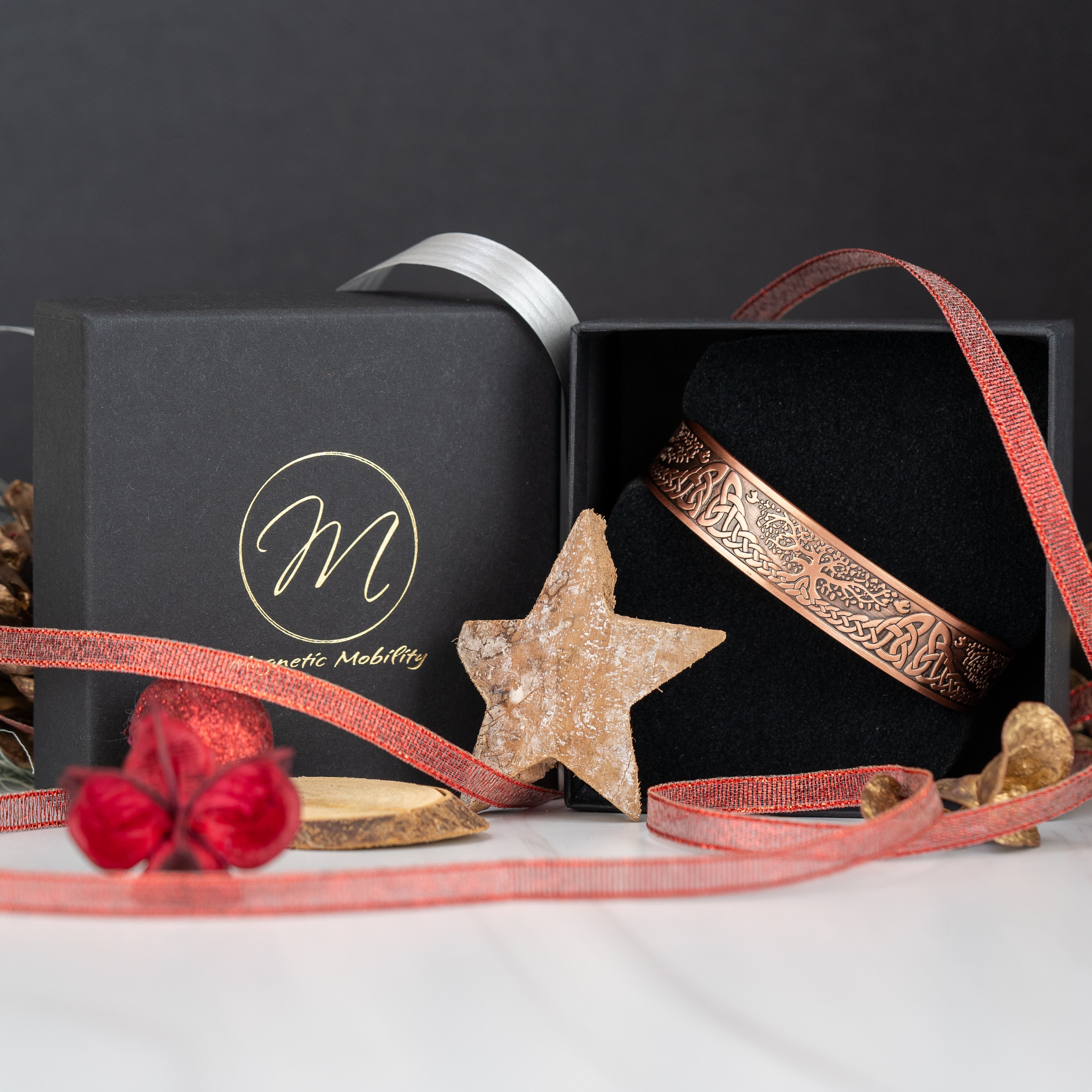 Magnetic Mobility Tree of Life Magnetic Copper Bracelet