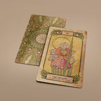 Dark Synevyr Botanica Oculta Tarot Deck 80 Cards - tarot card close-up with botanical illustration THE PALADIN